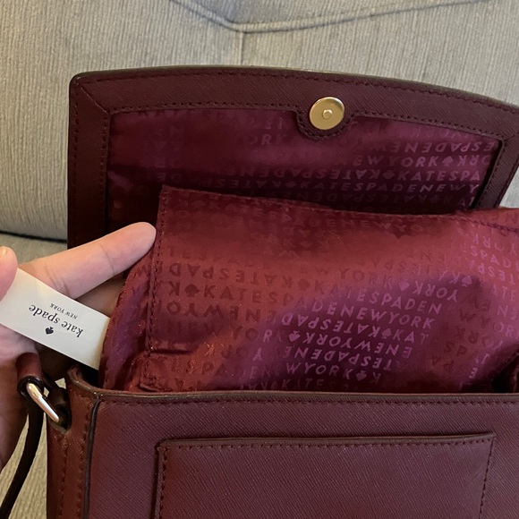 Kate Spade Burgundy Crossbody Bag - Picture 16 of 16